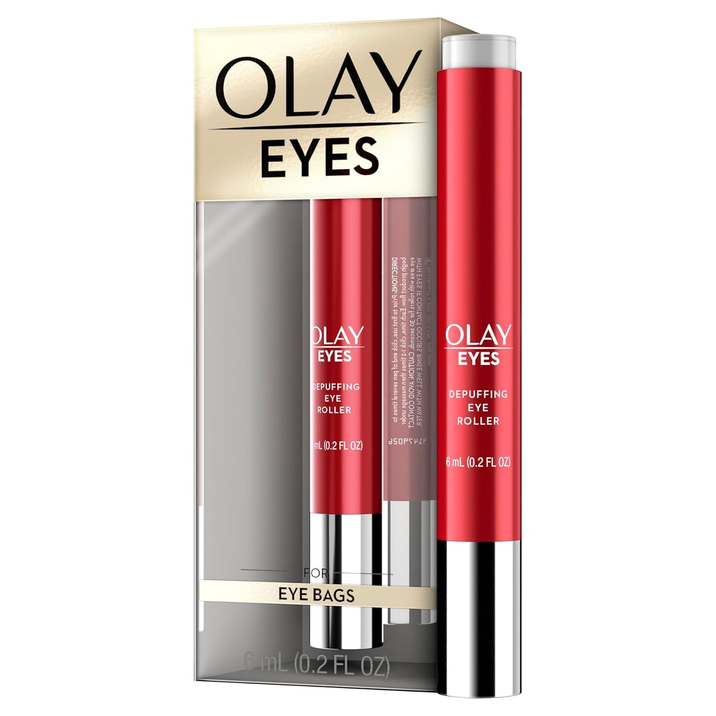 Olay Contorno de ojos Eye Depuffing Eye Roller, 6 ml