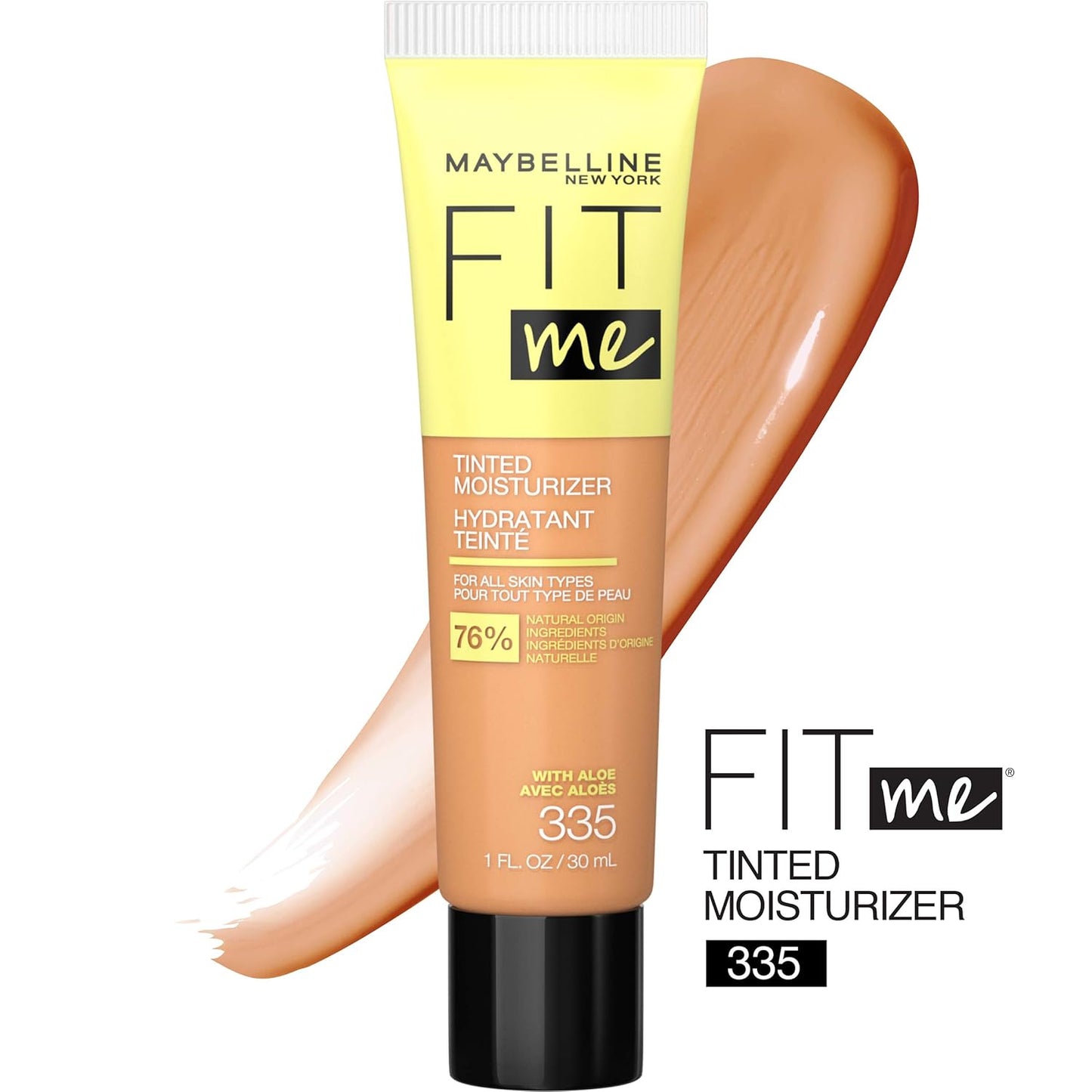 Maybelline Fit Me Tinted Moisturizer-Crema base hidratante de cobertura natural