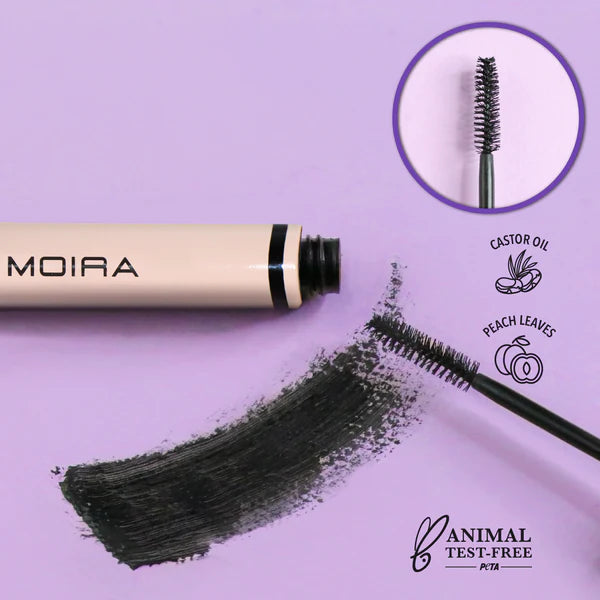 Moira Volume & Long Lasting Mascara-Máscara para pestañas (Color Negro)