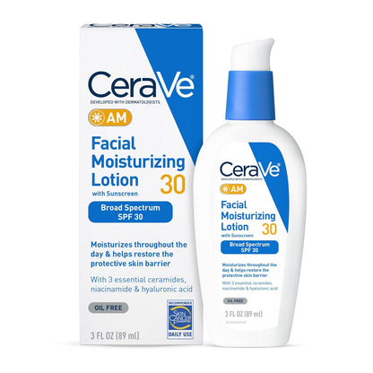 CeraVe Loción Hidratante Facial SPF 30, 89 ml