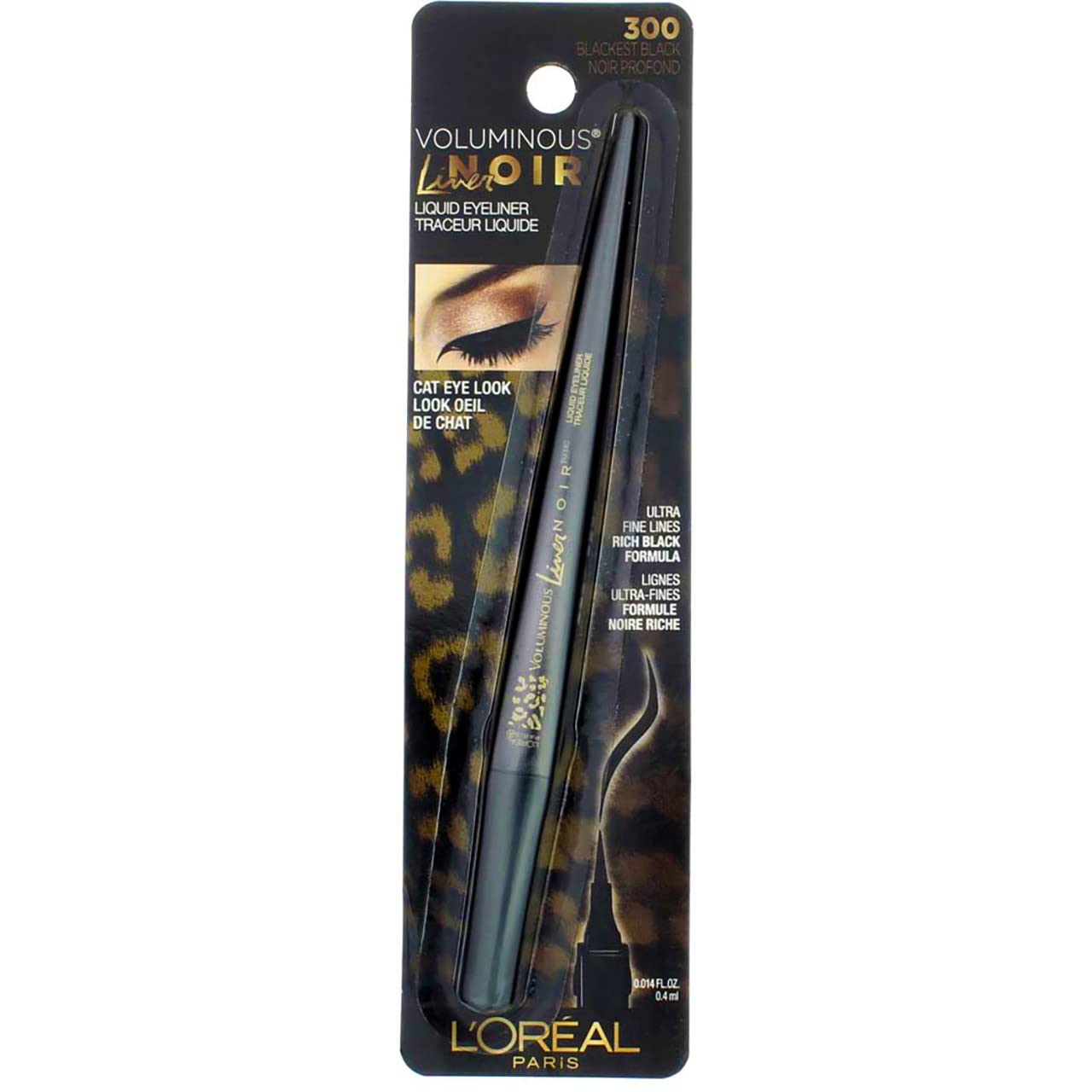 Loreal Paris Delineador Ojos Voluminous Feline Noir - #300 Blackest Black