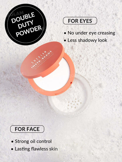 SHEGLAM Insta-Ready - Polvo facial suelto translúcido