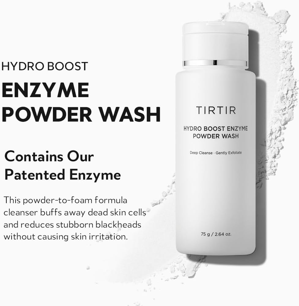 TIRTIR Hydro Boost Enzyme Powder Wash (Limpiador facial en polvo), 75 ml