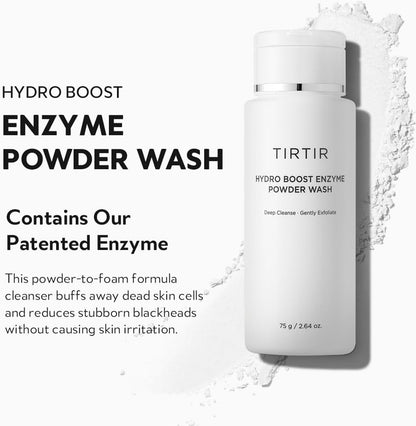 TIRTIR Hydro Boost Enzyme Powder Wash (Limpiador facial en polvo), 75 ml