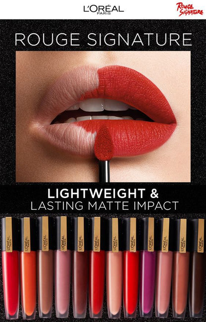 Loreal Rouge Signature-Labial larga duración