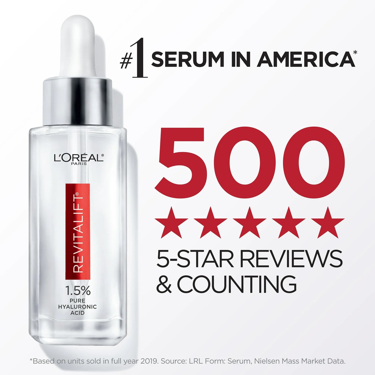 L'Oréal Paris Serum 1.5% Ácido Hialurónico, 30 ml