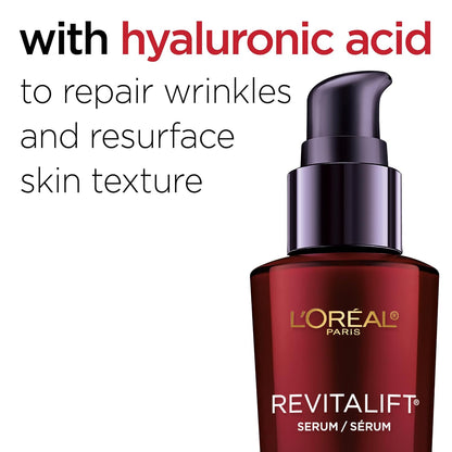 L'Oréal Paris Revitalift Triple Power Suero antienvejecimiento con Pro-Xylane + Ácido hialurónico, 30 ml