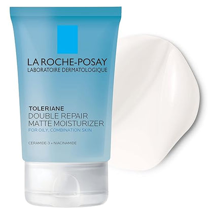 La Roche-Posay Toleriane Double Repair Crema hidratante para el rostro Mate (Pieles grasas y Mixtas), 100 ml