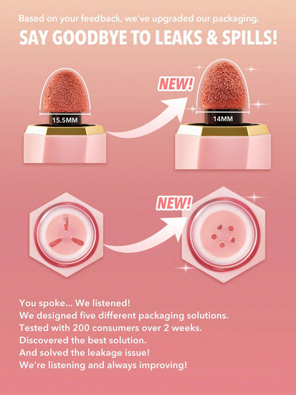 SHEGLAM Color Bloom Liquid Blush Makeup for Cheeks Matte Finish-Rubor líquido