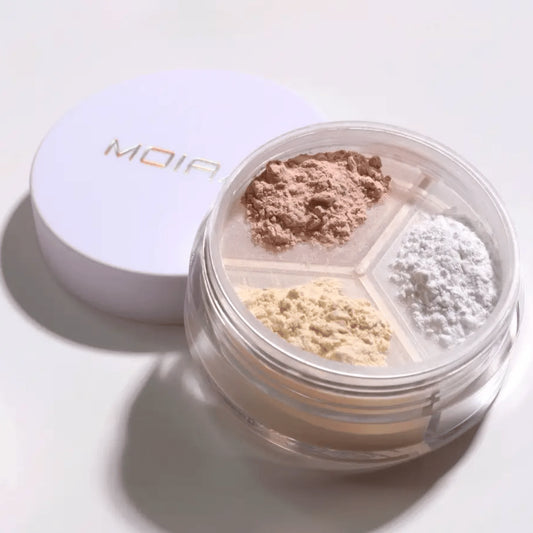 Moira Set & Correct Loose Setting Powder- Polvo suelto fijador traslúcido