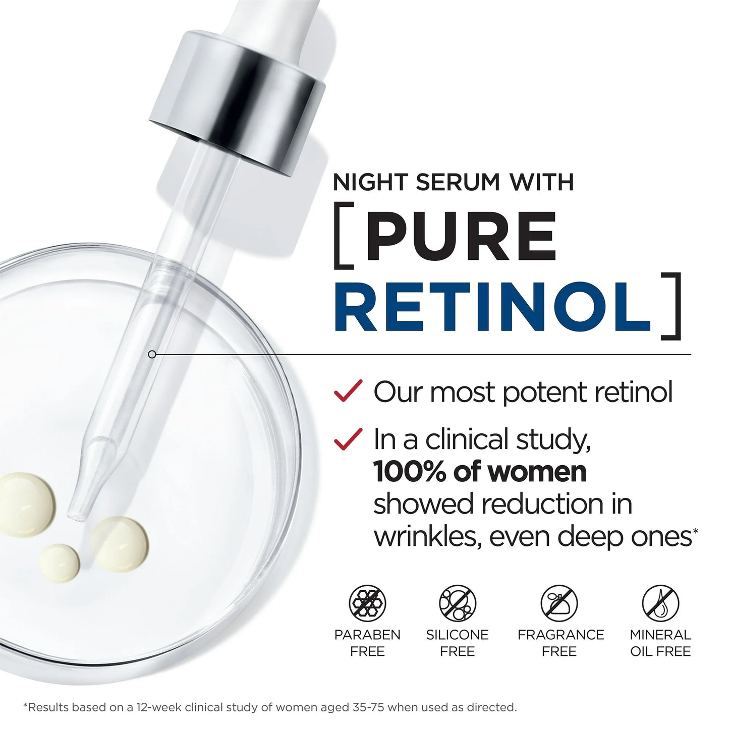 L'Oréal Paris Serum de noche Revitalift Pure Retinol 0.3%, 30 ml