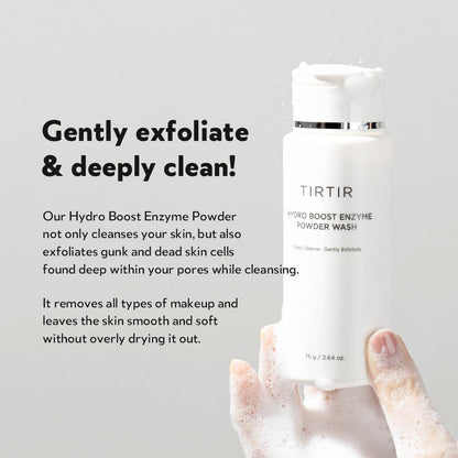 TIRTIR Hydro Boost Enzyme Powder Wash (Limpiador facial en polvo), 75 ml