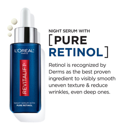 L'Oréal Paris Serum de noche Revitalift Pure Retinol 0.3%, 30 ml