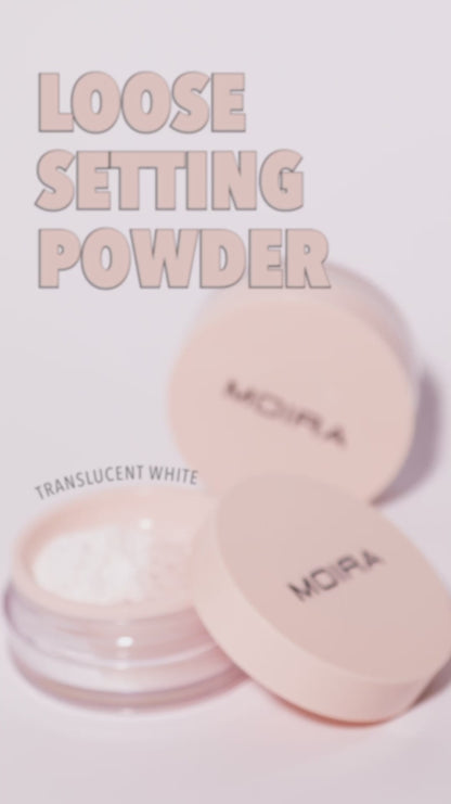 Moira Loose Setting Powder Pink- Polvo suelto fijador Rosado perfecto para iluminar